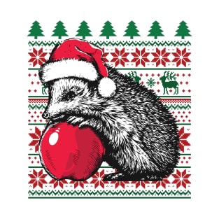 Hedgehog Christmas Pattern T-Shirt