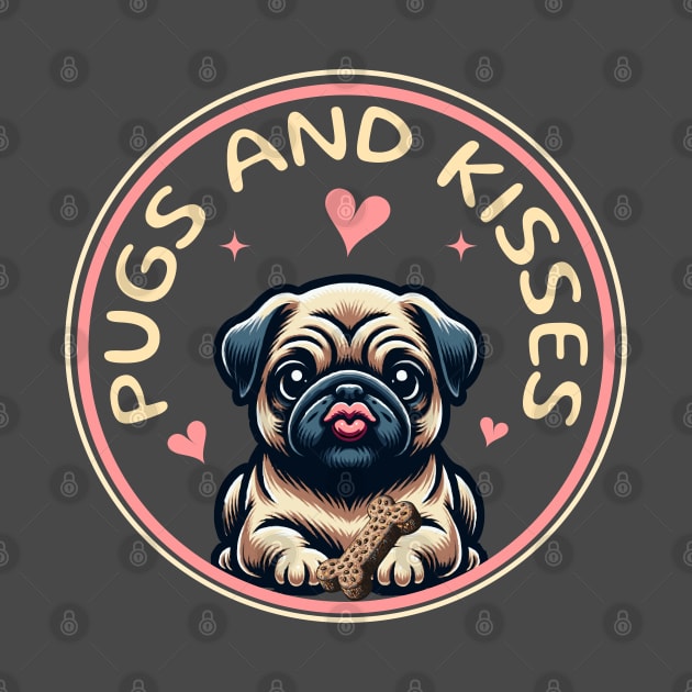 Pugs and Kisses by Blended Designs