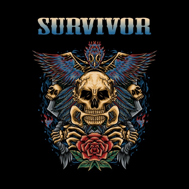 SURVIVE SURV SURVIVOR BAND by Bronze Archer