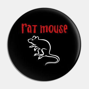 Rat Mouse Pin