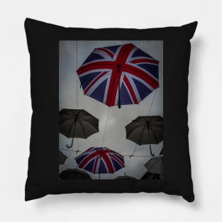 Union Jack Umbrellas Pillow