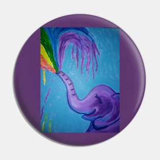 Colorful Elephant Pin