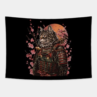 Cat Ninja Secrets Stealthy Prowess Tapestry