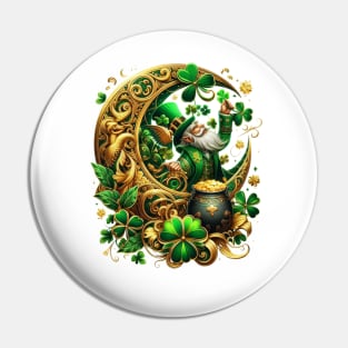 Green And Gold Shamrock Pin