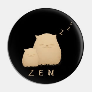 2 zen cat Pin