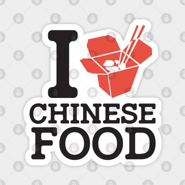 I Love Chinese Food Magnet by Issho Ni