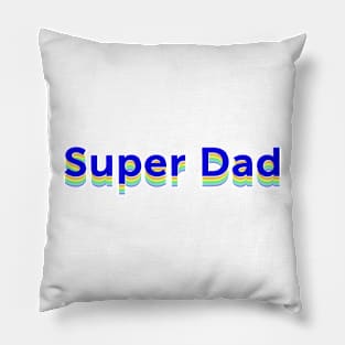 Superhero Dad Retro Pillow