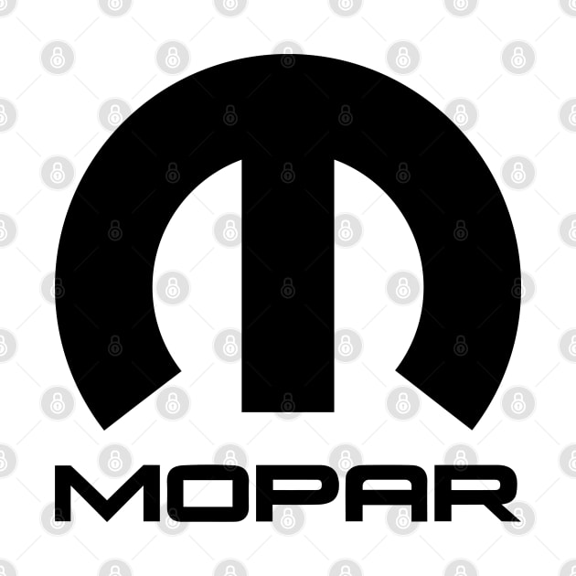 Black Mopar Logo by JosieJ