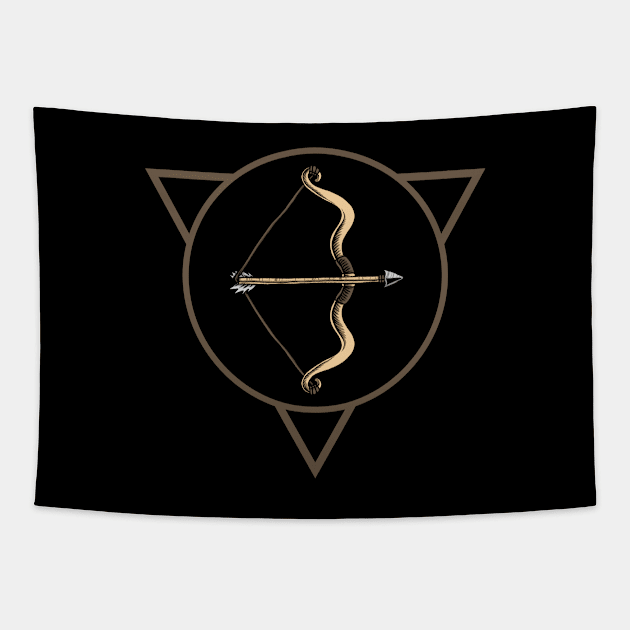 Arrow Art Tapestry by Rizaldiuk