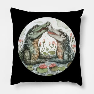 Alligator Lover Design Pillow