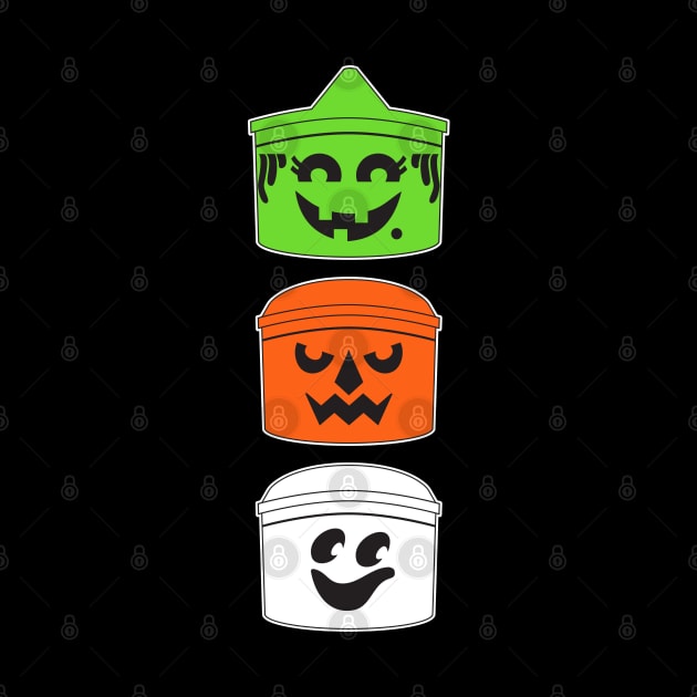 Vintage trick or treat buckets by old_school_designs