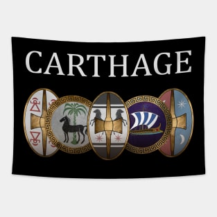 Carthage - Ancient Punic and Carthaginian Shields - Carthaginian Army Tapestry