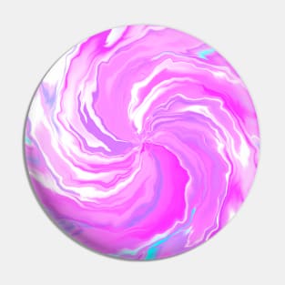 Ice Cream Swirl Pastel Pink Pin