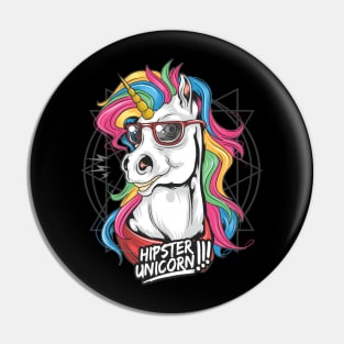 Hipster Unicorn Pin