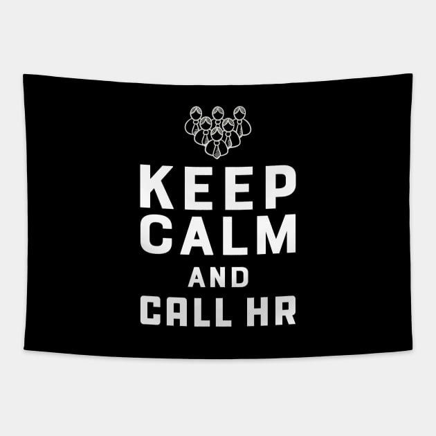 Human Resources - Keep Calm and call hr Tapestry by KC Happy Shop