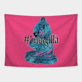 Gothic Bridezilla blue Tapestry