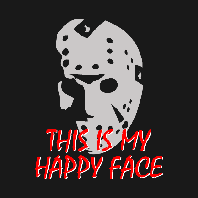 Horror Movie Jason Happy Face by Halloween Merch