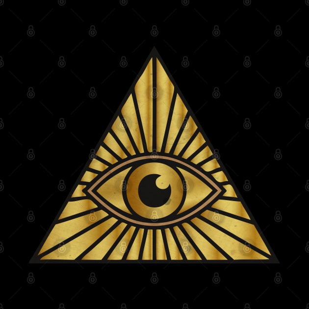 Gold Illuminati by CTShirts