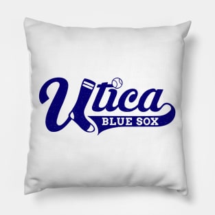 Vintage Utica Blue Sox Baseball 1944 Pillow