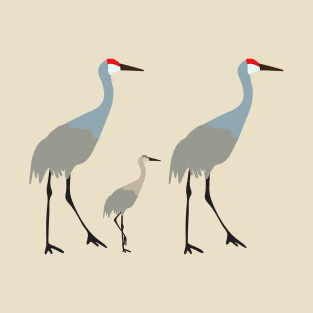 Sandhill cranes with baby T-Shirt