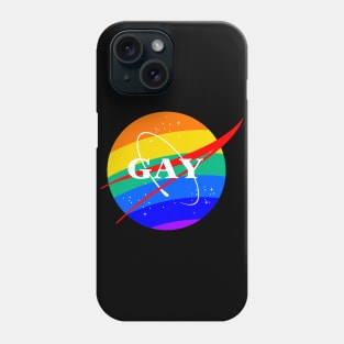 Gay NASA Logo Space Gay Geek Pride Phone Case