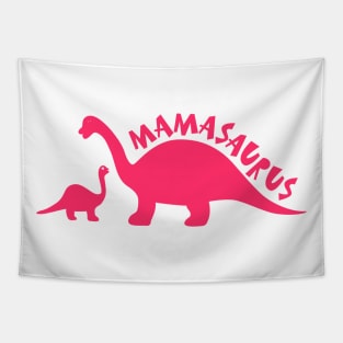 Mamasaurus with dinosaur silhouette Tapestry