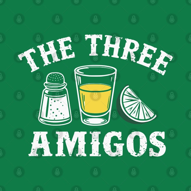 The 3 Three Amigos T-shirt Funny salt, tequila & lime Fiesta by Shopinno Shirts