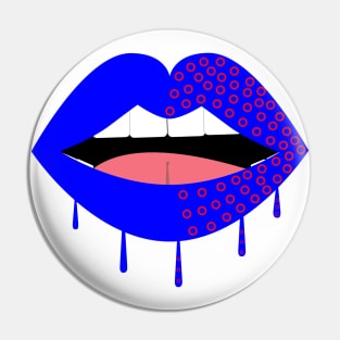 Drippy Fishman Donut Lips Pin