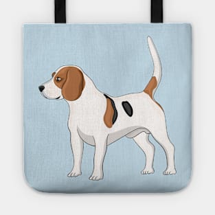 Beagle dog cartoon illustration Tote