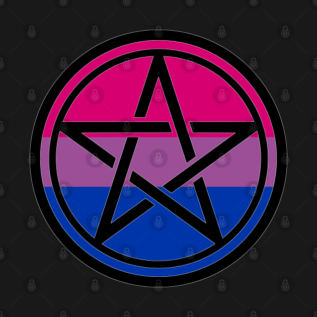 Large Print Pentacle LGBT Flag Bisexual by aaallsmiles