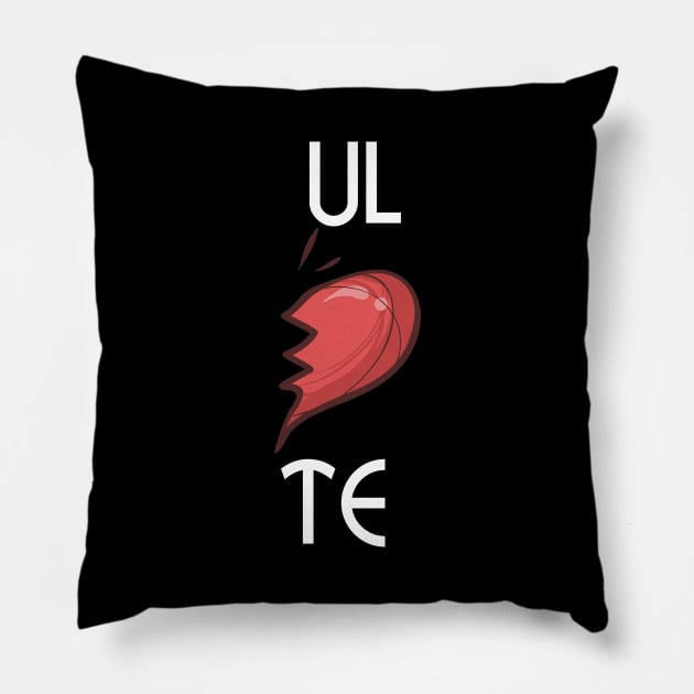 UL-TE Cute Soulmates Valentine's Day 2020 Partners Pillow by theperfectpresents