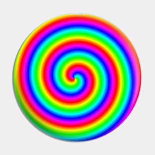 Rainbow Lollipop Swirl Pin