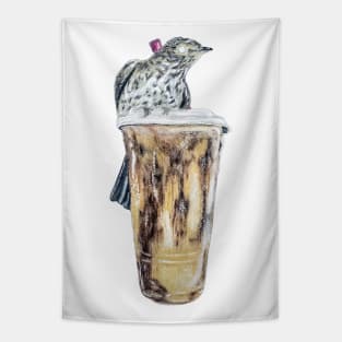 Wood Thrush Iced Coffee Tapestry