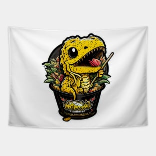 Agumon is eating ramen Tapestry