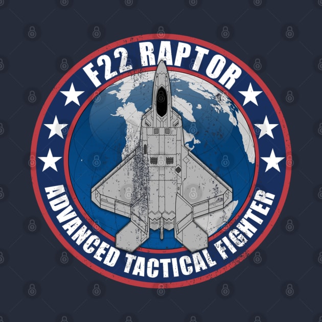 F-22 Raptor (distressed) by TCP