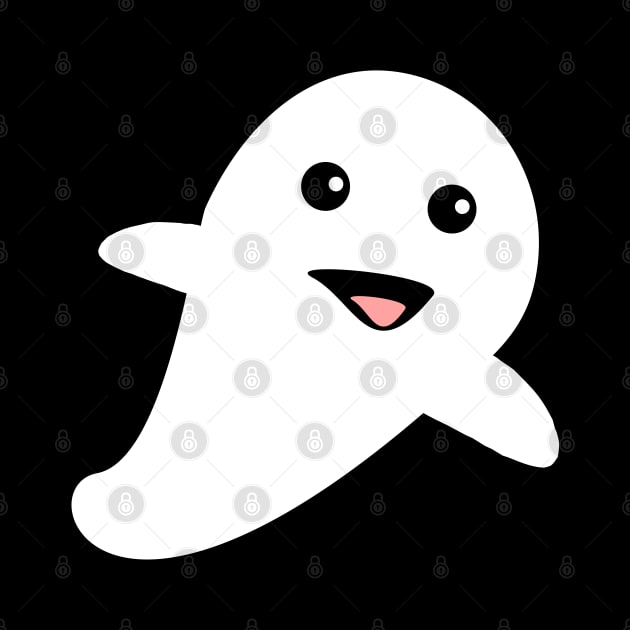 Cute Ghost Drawing for a Fun Halloween by McNutt