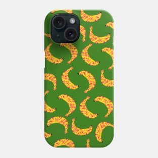 Modern Pink and Yellow Banana pattern Phone Case