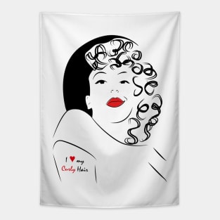 I love my curls - Curly girl Tapestry