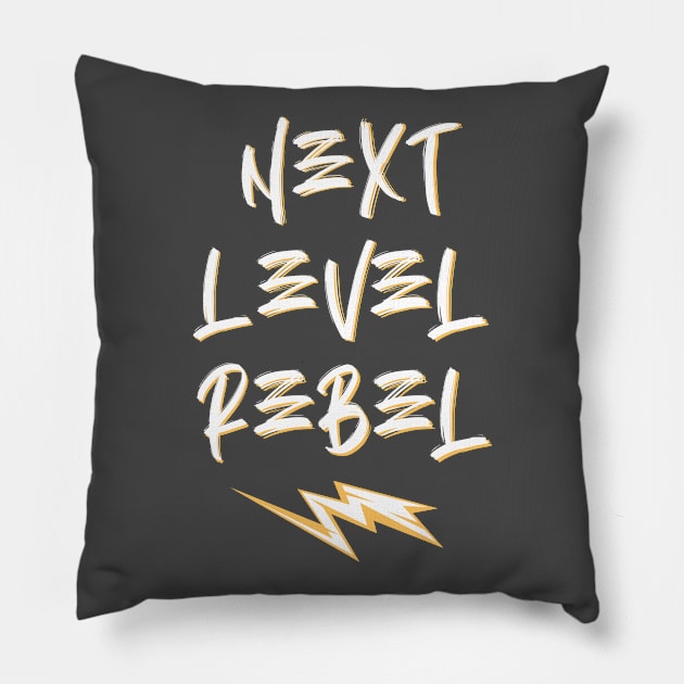 Next Level Rebel Pillow by LegitHooligan