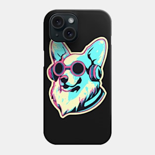 Corgi Synthwave Dog Lover Welsh Phone Case