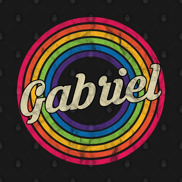 Gabriel - Retro Rainbow Faded-Style by MaydenArt