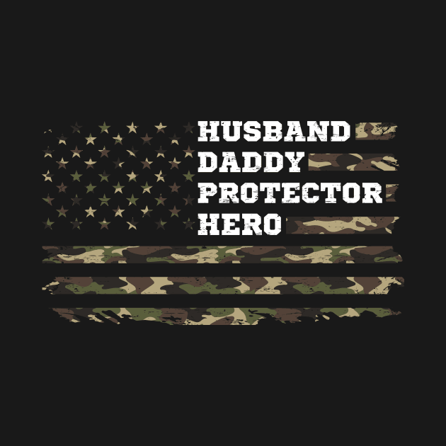 Husband Daddy Protector Hero Gift by Delightful Designs