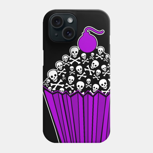 Skull Cupcake Phone Case by WaywardMuse
