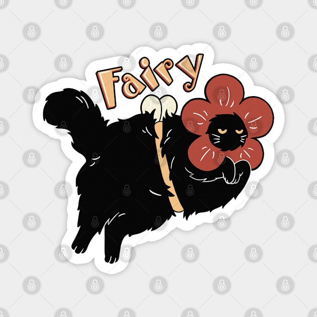 Fairy Chonky Cat Magnet by RetroPandora