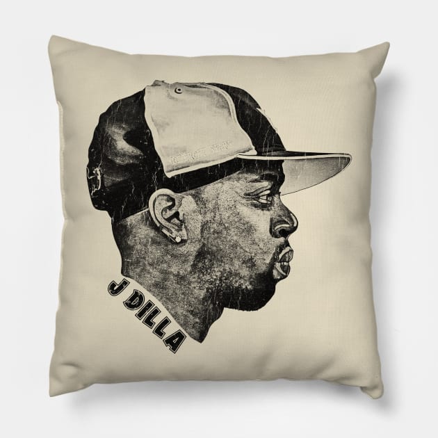 Retro J Dilla Pillow by MuraiKacerStore