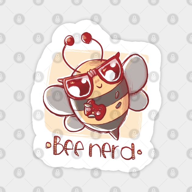 Bee Nerd Magnet by xMorfina