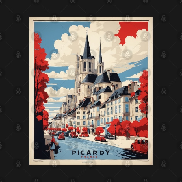 Picardy France Vintage Poster Tourism by TravelersGems