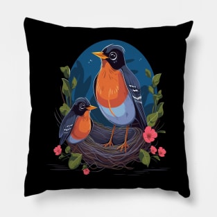 American Robin Mothers Day Pillow