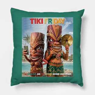 Tiki Friday Pillow