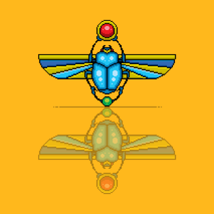 Egyptian Scarab Beetle pixel art T-Shirt